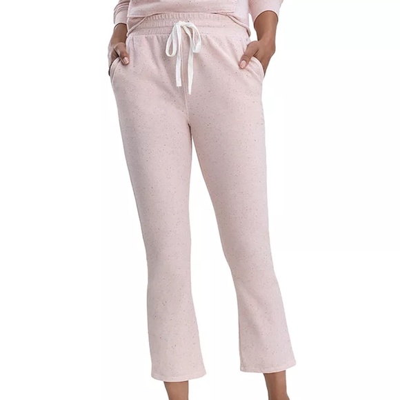 SPLENDID Speckled Flare-leg Lounge Pants In Peach Multi - Picture 1 of 6